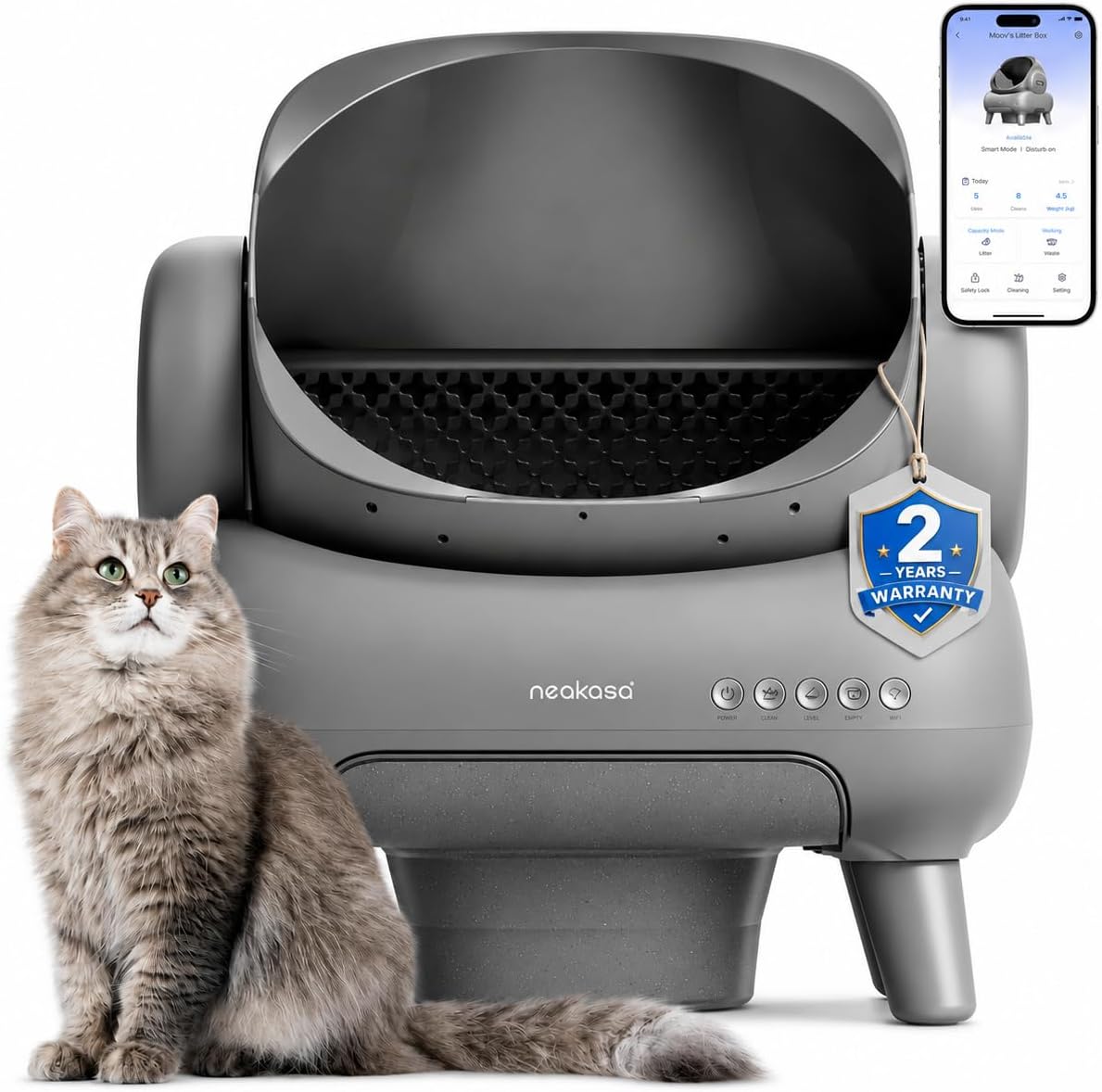 Neakasa M1 Plus open-top automatic self-cleaning cat litter box